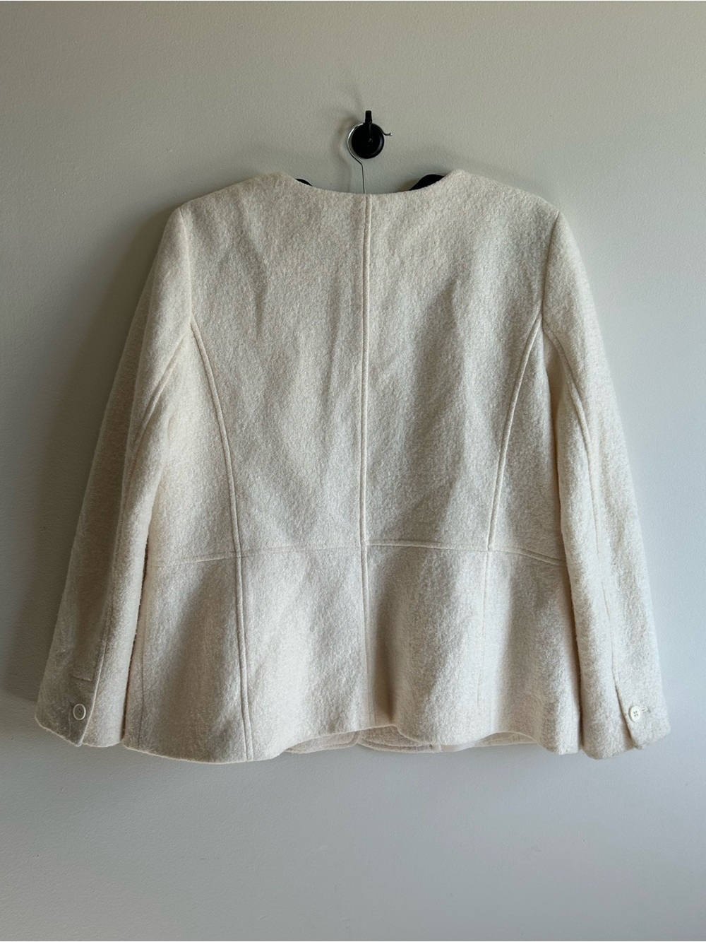 Talbots Boiled Wool Cream Jacket - Picture 4 of 6